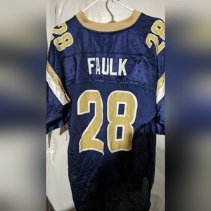 NFL, St. Louis Rams, Marshall Faulk Jersey, Large size